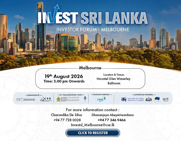 Investor Forum Melbourne, 19 August 2026